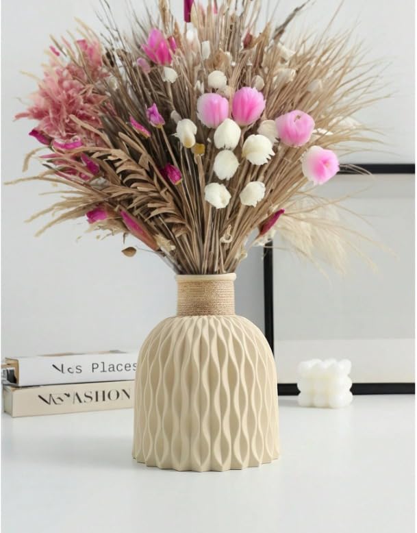 vase for living room cream flower vase