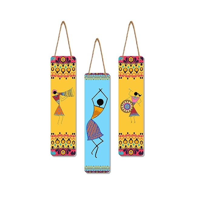 living room art african warli art
