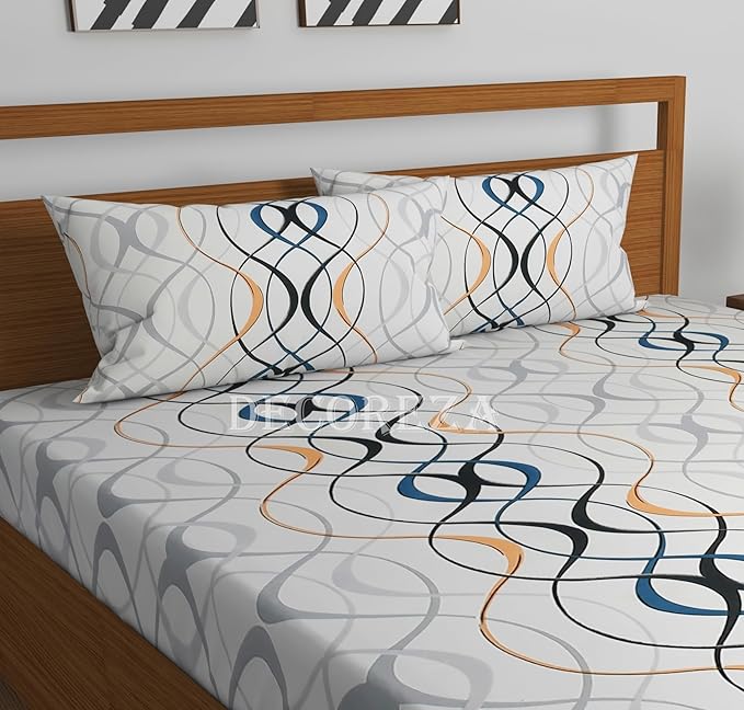 cotton double bedsheet elastic King Size