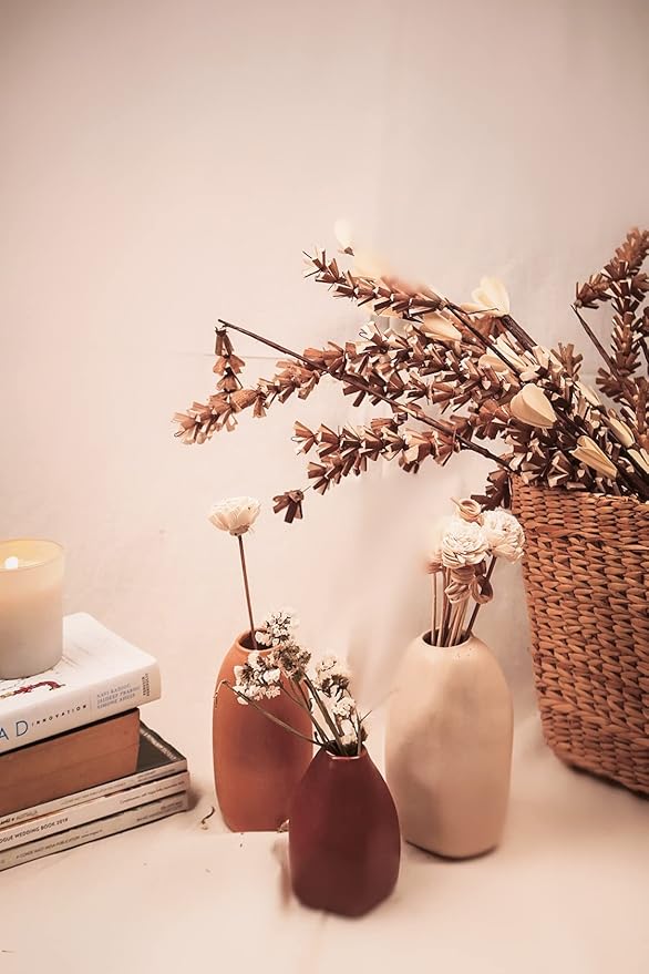 living room vase rustic ceramic bud vase