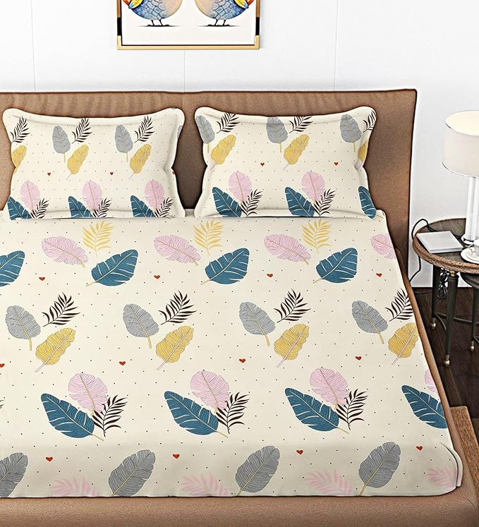 white bedsheet double bed King Size Pillow Covers